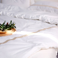 Tela de algodón de rayas de satén para la ropa de cama